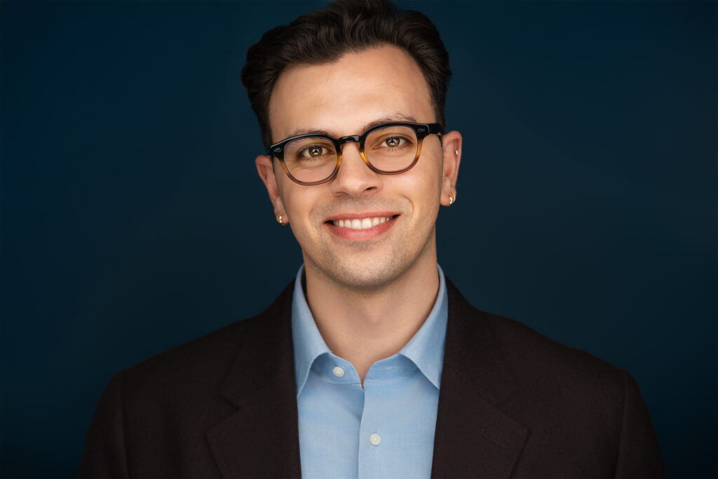 Gentleman, suit, glasses, corporate headshot NYC