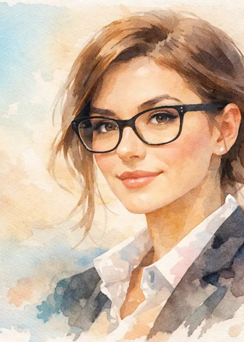 Glasses in Headshots: A Clear, Confident Look