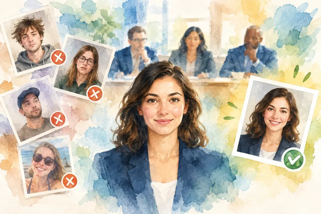 Headshot Mistakes Hiring Managers Notice First