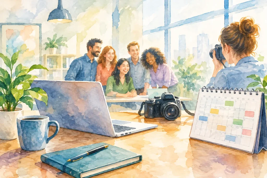 Office Photo Scheduling Without Losing a Workday
